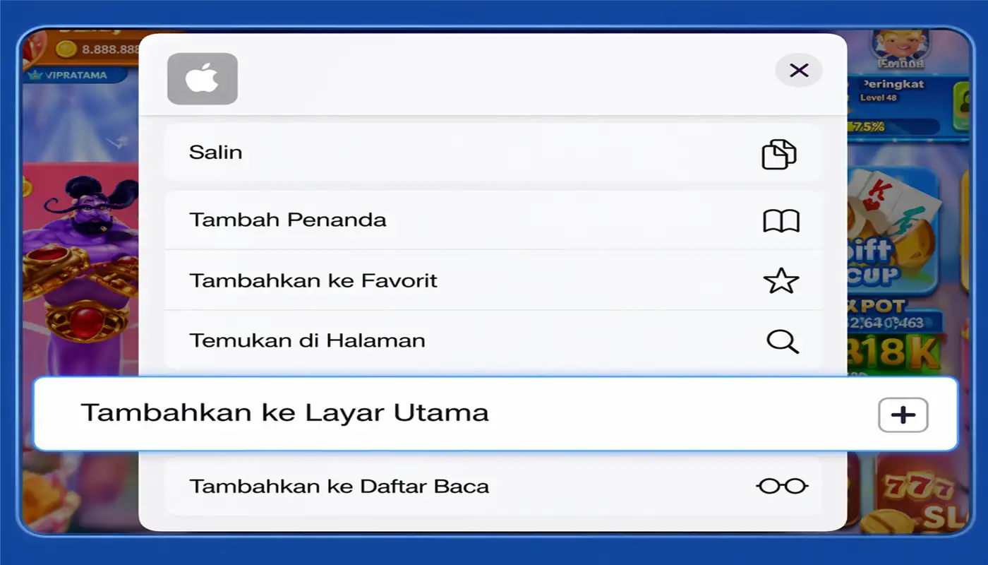 Tambah ke Home Screen